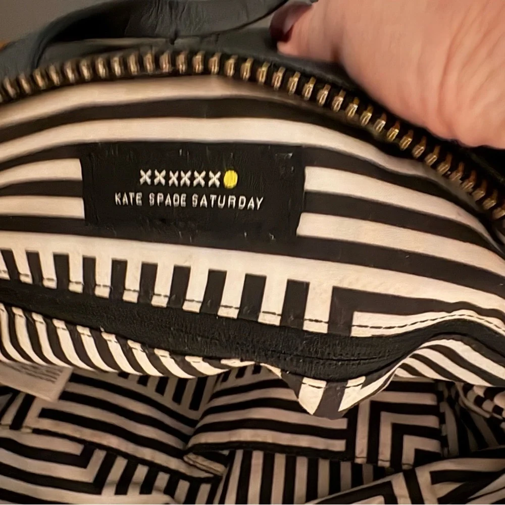 Kate Spade Saturday Freeform Satchel in Black Pebbled Leather